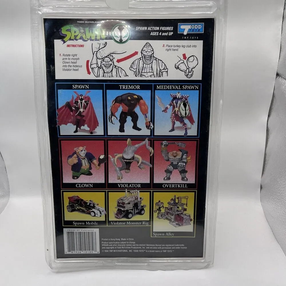 McFarlane Spawn Clown Head Violator Figure Special Edition Comic Series  See Pic